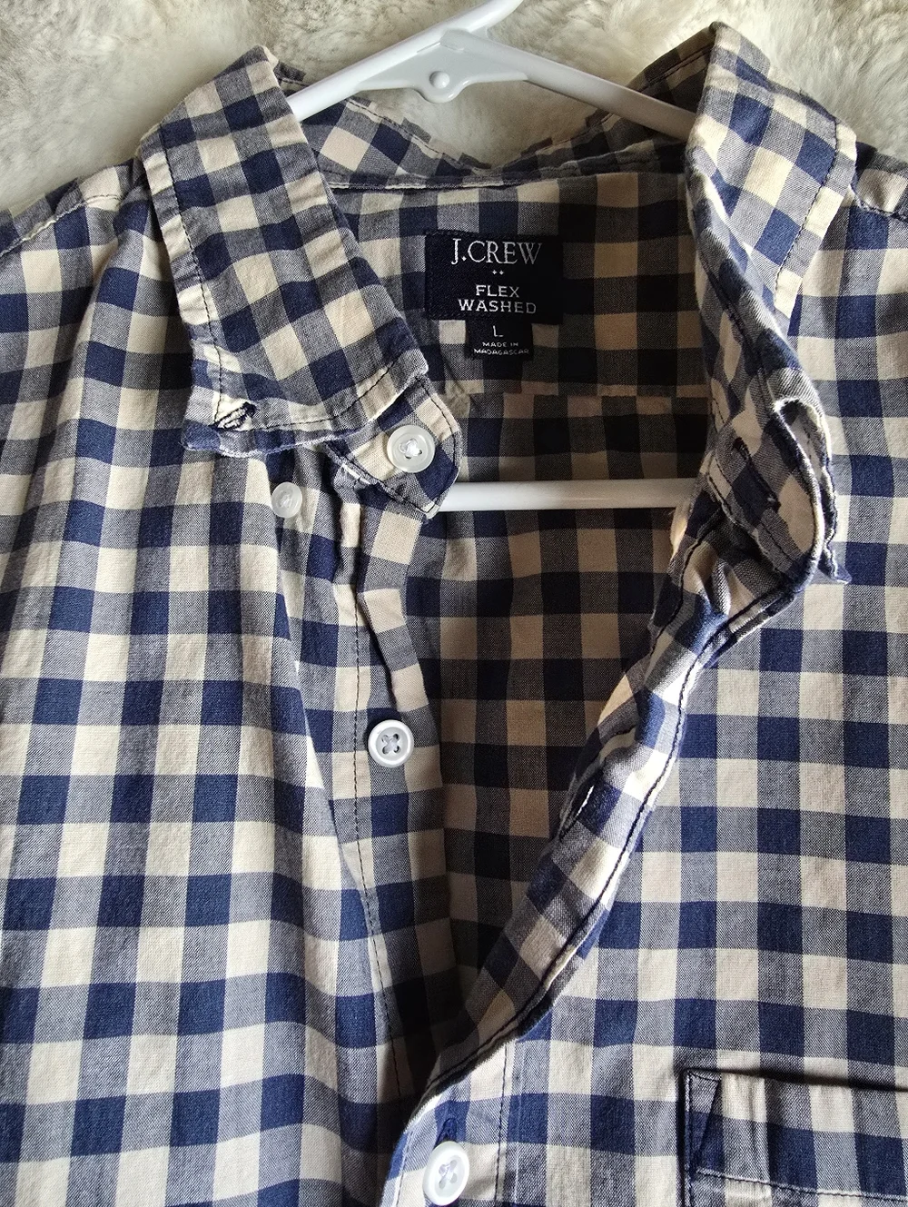 J. Crew Flex Washed Long Sleeve Button Down Shirt